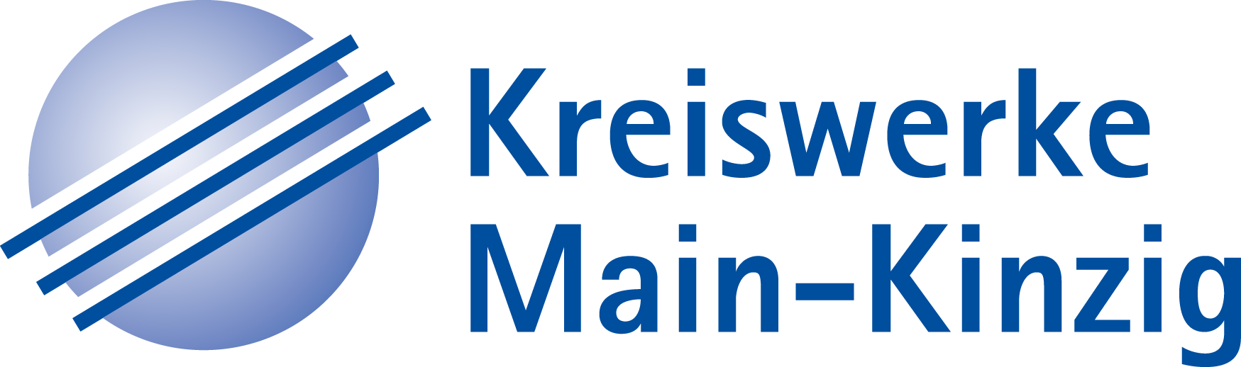 Kreiswerke_Main_Kinzig_logo Logo der Kreiswerke Main-Kinzig mit blauen Linien, einem Farbverlaufskreis und RPA-inspiriertem Text.