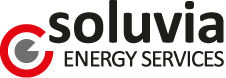 soluvia-energy-services_logo Logo von Soluvia Energy Services mit rotem und grauem Kreissymbol.