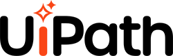 Das UiPath-Logo mit einem orangefarbenen „i“ und zwei Funken darüber.